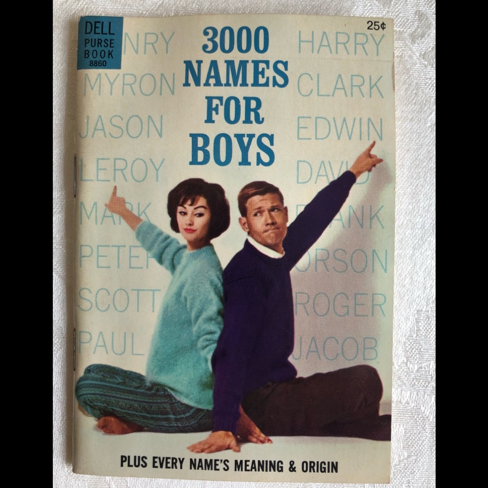 1964 Vintage 3000 Names For Boys Book